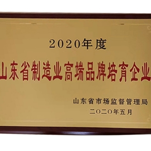 山東省制造業(yè)高端品牌培育企業(yè)